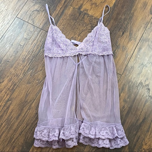 Victoria's Secret Other - Victoria’s Secret Purple Babydoll Nightie Small